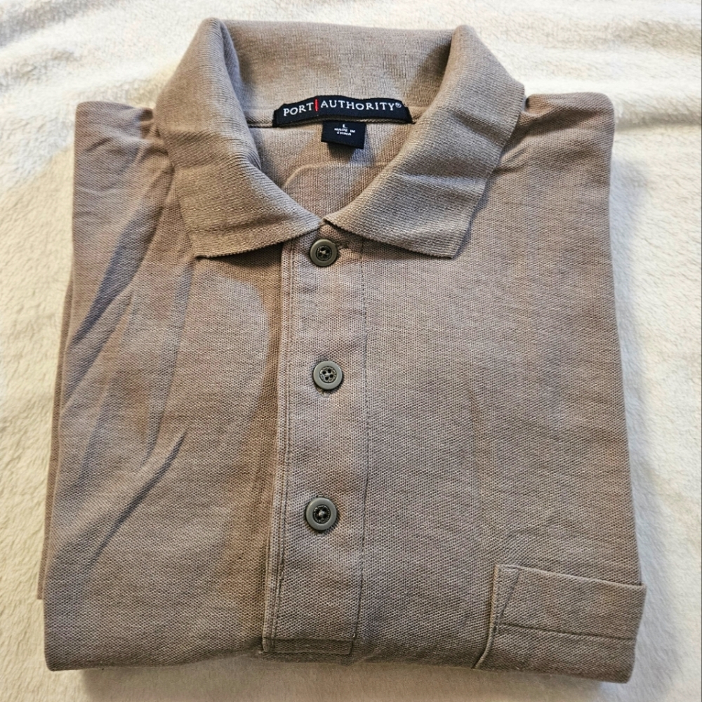 Port Authority Men's Grey Polo Shirt